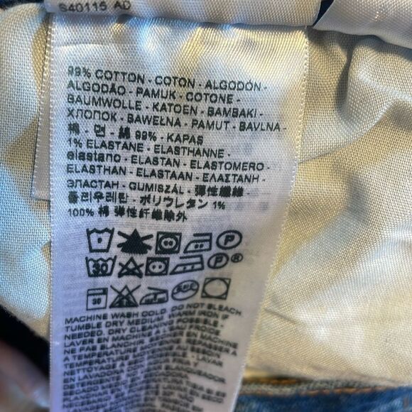 Levi’s Wedgie Fit Rolled Shorts Blue Jean 27 - Picture 6 of 6